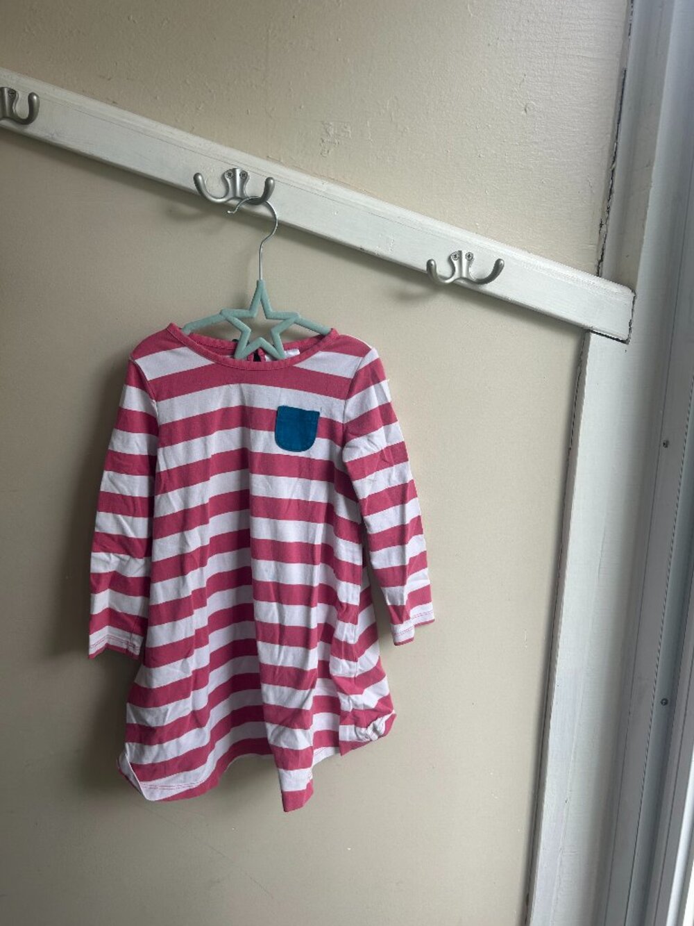 💗💙 Hanna Andersson Striped Pocket Dress – Size 4T 💙💗